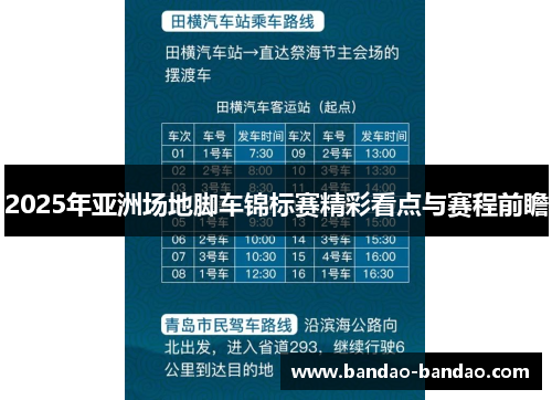 2025年亚洲场地脚车锦标赛精彩看点与赛程前瞻